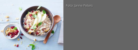 Rezeptbild für "Birnen-Cranberry-Porridge"