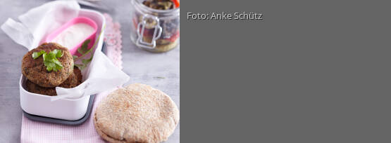 Rezeptbild für "Linsen-Falafel im Pitabrot"