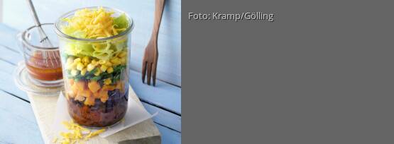 Rezeptbild für "Scharfer Süßkartoffelsalat mit Bohnen"