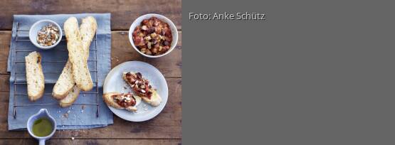 Rezeptbild für "Auberginen-Bruschetta"