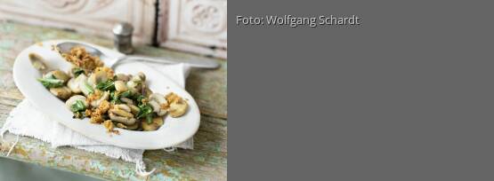 Rezeptbild für "Pilze mit Knoblauchbröseln"