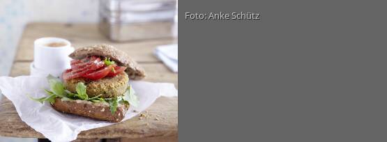 Rezeptbild für "Kichererbsen-Quinoa-Burger"