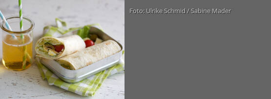 Rezeptbild für "Mediterraner Wrap mit Feta"