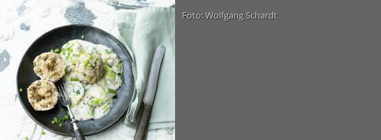 Rezeptbild für "Pilzknödel mit Rahmlauch"