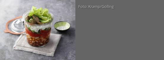 Rezeptbild für "Paprika-Bohnen-Salat mit Feta"