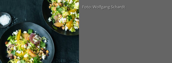 Rezeptbild für "Zitrusfrischer Rosenkohlsalat mit Nussdressing"