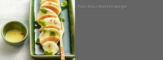 Rezeptbild für "Papaya-Mozzarella mit Chili-Vinaigrette"