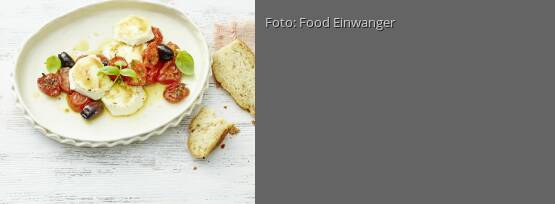 Rezeptbild für "Ofentomaten mit Honigkäse"