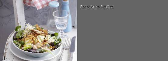 Rezeptbild für "Linsensalat mit Räuchertofu-Chips"
