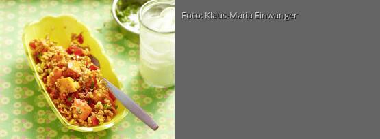Rezeptbild für "Kürbis-Tabouleh mit Harissa"