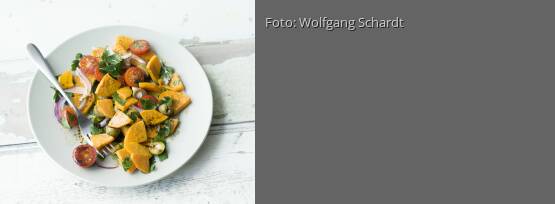 Rezeptbild für "Warmer Süßkartoffelsalat"