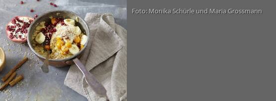 Rezeptbild für "Warmes Hirsefrühstück mit Granatapfel"