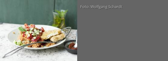 Rezeptbild für "Bulgurpfanne mit Sesam-Feta"