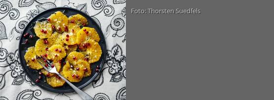 Rezeptbild für "Mitras pikantes Orangencarpaccio"