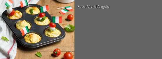 Rezeptbild für "Nudeltörtchen tricolore"