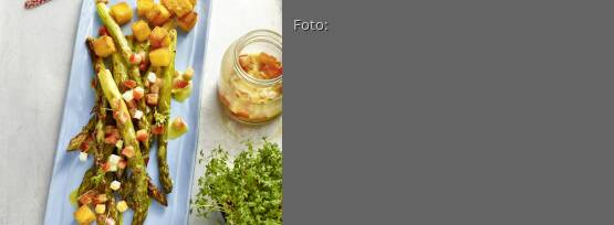 Rezeptbild für "Ofen-Spargel mit Ei-Vinaigrette"