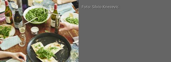 Rezeptbild für "Vegetarischer Flammkuchen"