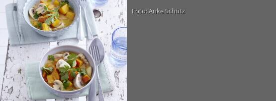 Rezeptbild für "Kürbis-Pilz-Curry"