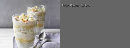 Rezeptbild für "Quinoa-Parfaits mit Apfelmark und Erdnussmus"