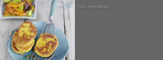 Rezeptbild für "Kichererbsenschnitzel mit Kürbisgemüse"