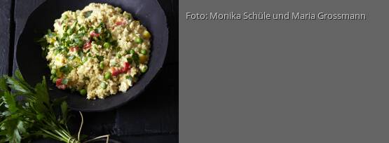 Rezeptbild für "Buntes Paprika-Hirsotto mit Ajvar"
