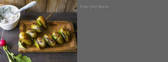 Rezeptbild für "Kartoffelspieße mit Radieserl-Topfen"