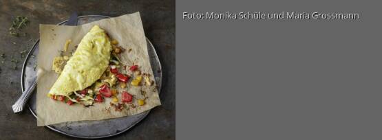 Rezeptbild für "Überbackenes Paprika-Omelett"