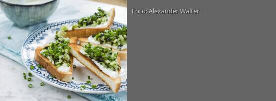 Rezeptbild für "Toast mit Nori-Gurken-Tatar"