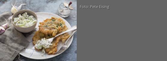 Rezeptbild für "Brokkoli-Fritters mit Zaziki"