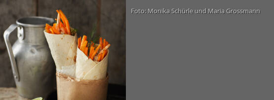 Rezeptbild für "Möhrensalat im Fladenbrot mit Cashew-Dressing"