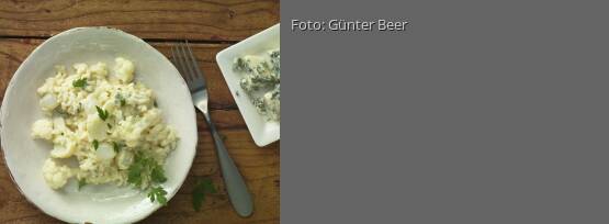 Rezeptbild für "Blumenkohl-Risotto mit Gorgonzola"