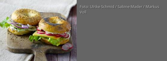 Rezeptbild für "Zweierlei Käse-Bagels"