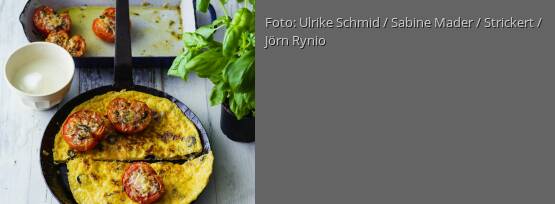 Rezeptbild für "Mozzarella-Omelette mit Grilltomaten"