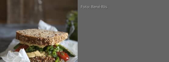 Rezeptbild für "Sandwich mit Hummus und Chimichurri"