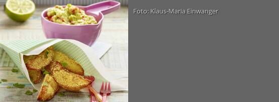 Rezeptbild für "Polenta-Bratkartoffeln mit Guacamole"