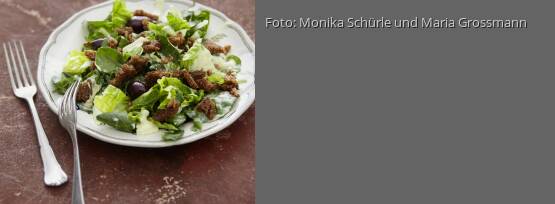 Rezeptbild für "Caesars Salad mit Brunnenkresse"