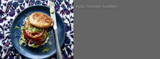 Rezeptbild für "Rote-Bete-Burger mit Ziegenkäse"