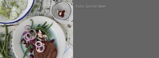 Rezeptbild für "Bohnen-Trio mit Zaziki"