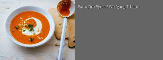 Rezeptbild für "Tomatensuppe mit Cashewkernen"
