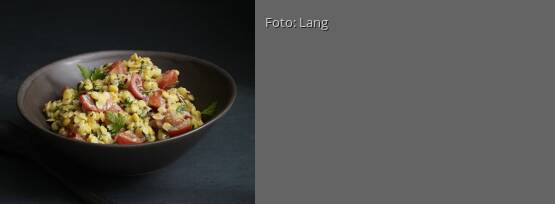 Rezeptbild für "Linsen-Tomaten-Salat mit Senfdressing"