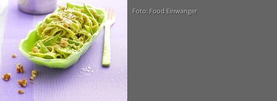 Rezeptbild für "Grüne Nudeln mit Ingwer-Limetten-Pesto"