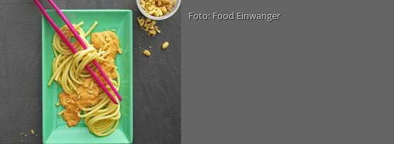 Rezeptbild für "Nudeln mit scharfer Paprikacreme"