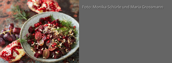 Rezeptbild für "Rote-Bete-Haselnuss-Salat mit Granatapfel-Dressing"