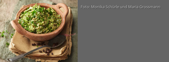Rezeptbild für "Romanesco-Haselnuss-Taboulé mit Coffee-Dressing"