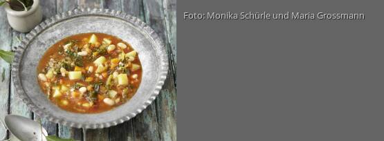 Rezeptbild für "Minestrone mit Amarant und Bohnen"