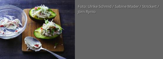 Rezeptbild für "Avocadohälften mit Frischkäsefüllung"