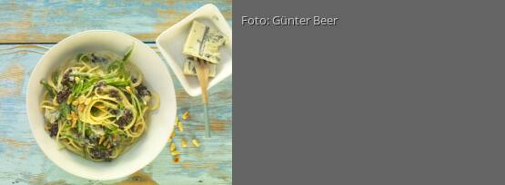 Rezeptbild für "Spaghettini mit Linsen und Gorgonzola"