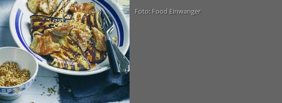 Rezeptbild für "Auberginen und Pilze mit Sesam"