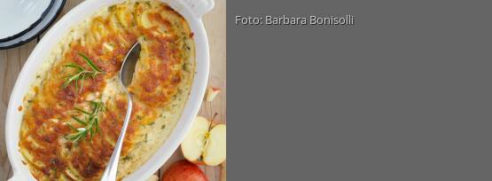 Rezeptbild für "Herbstlicher Kartoffel-Apfel-Gratin"