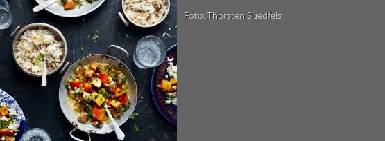 Rezeptbild für "Pilaw mit Kürbis-Kastanien-Ragout"